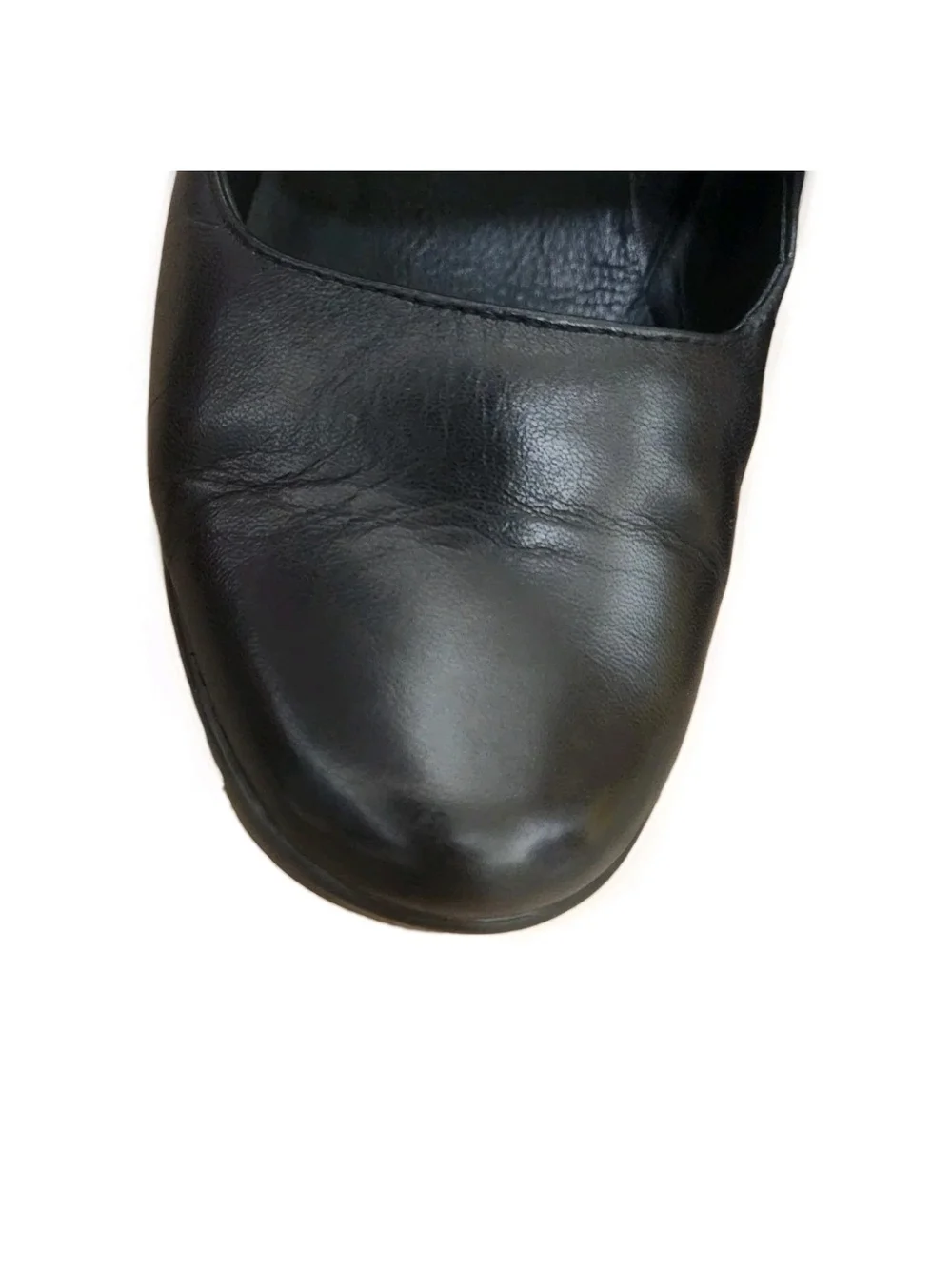 Dansko TARA Black Leather Mary Jane Shoes 37.5 / 7-7.5 Academia Whimsigoth Goth